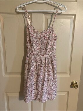 Floral Spaghetti-Strap Sundress - Pink Floral